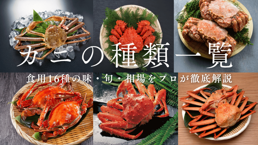 カニの種類一覧｜食用16種の味・旬・相場をプロが徹底解説｜高級カニ
