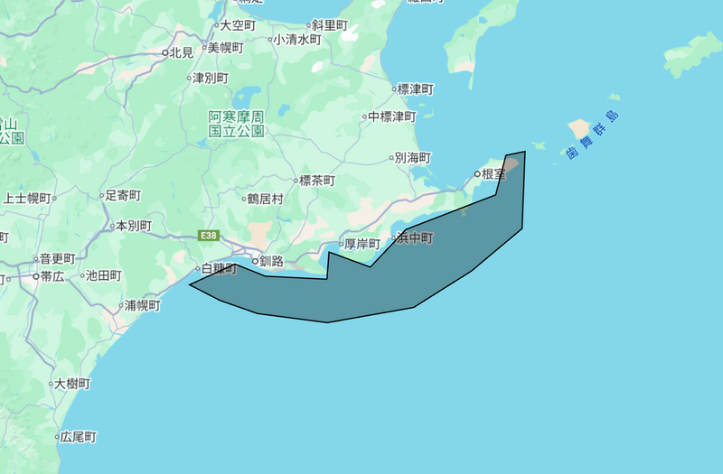 松菱の花咲ガニの産地・発送元(詳細マップ開く)