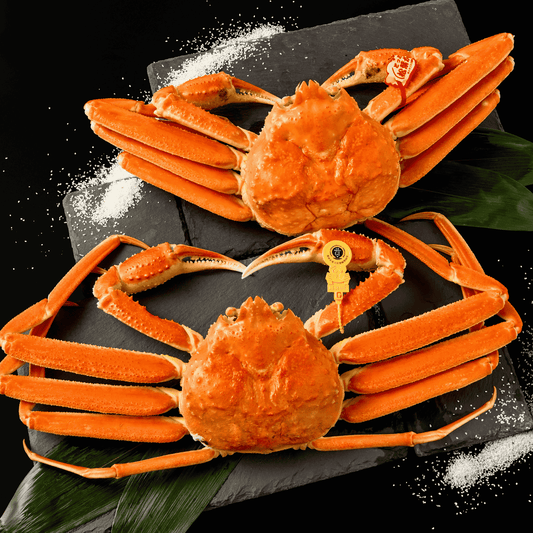 【二大ブランド】活〆ボイル越前・松葉ガニセット - 越松饗福 (3.5~4.5人前)