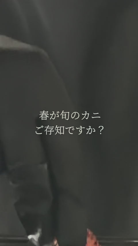 春が旬の流氷明け毛ガニ